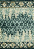 2' x 7' Slate Blue Polypropylene Runner Rug