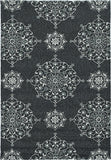 2' x 3' Charcoal Polypropylene Accent Rug