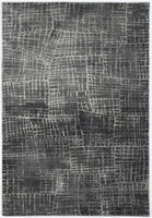 8'x10' Grey Machine Woven Abstract Scratch Indoor Area Rug