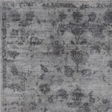 5'x7' Grey Hand Loomed Traditional Floral Indoor Area Rug