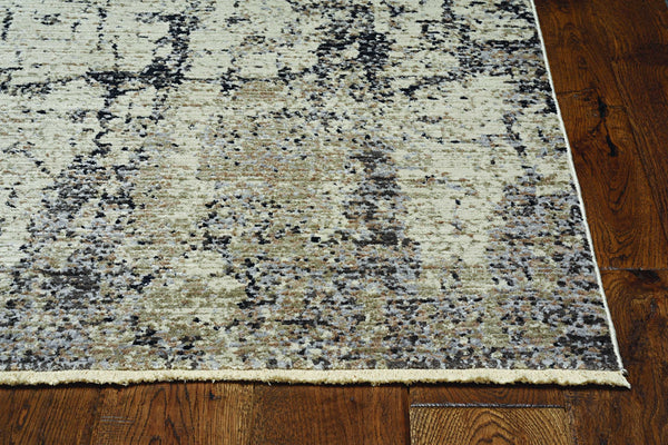 96 X 96 Ivory or Grey Polyester Rug