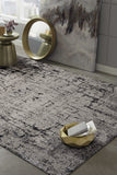 96 X 96 Ivory or Grey Polyester Rug