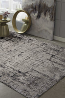 96 X 96 Ivory or Grey Polyester Rug