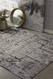 96 X 96 Ivory or Grey Polyester Rug