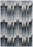 94 X 130 Blue Ivory  Polypropylene Rug