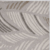 2' x 3' Grey and Beige Waves Accent Rug