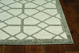 2' x 3' Ivory or Grey Diamond Pattern Accent Rug