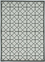 2' x 3' Ivory or Grey Diamond Pattern Accent Rug