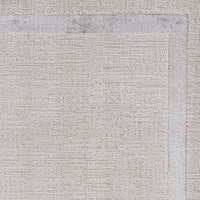 8'x11' Ivory Silver Machine Woven Bordered Indoor Area Rug