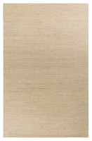 8'x11' Ivory Hand Woven Wool And Jute Indoor Area Rug
