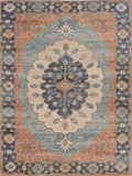2' x 4' Blue Jute or Polyester Area Rug