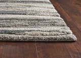 39 X 63  Grey Polypropylene Rug