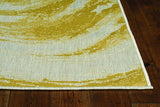 3' x 5' Ivory or Gold Polypropylene Area Rug