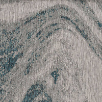 5' x 8' Grey or Teal Abstract Waves Rug