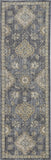 2' x 3' Slate Grey Vintage Wool Accent Rug