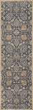 2'x3' Taupe Machine Woven Vintage Floral Traditional Indoor Accent Rug