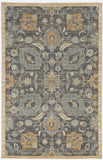 2'x3' Taupe Machine Woven Vintage Floral Traditional Indoor Accent Rug