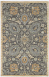 2'x3' Taupe Machine Woven Vintage Floral Traditional Indoor Accent Rug