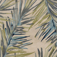 4'x6' Ivory Hand Tufted Tropical Palms Indoor Area Rug
