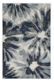 8'x11' Ivory Blue Machine Woven Oversized Floral Indoor Area Rug