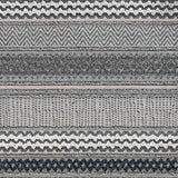 7' x 9' Taupe Geometric Pattern Indoor Outdoor Area Rug