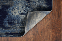 7'x10' Ice Blue Machine Woven Abstract Indoor Area Rug