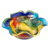 85 MultiColor Art Glass Floppy Centerpiece Bowl