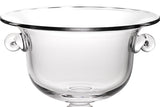 11 Mouth Blown Crystal European Made Trophy Centerpiece  Fruit or Punch Bowl