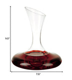 2 X 75 X 95 Mouth Blown Crystal Lead Free Wine Carafe  32 oz