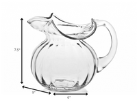 Mouth Blown Glass Pitcher  42 oz