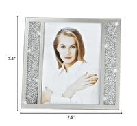 5 x 7 Silver Crystalized Picture Frame