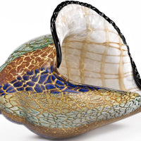 9 MultiColor Large Conch Shell Art Glass