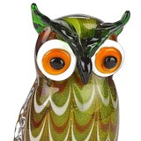 8 Mouth Blown Owl Art Glass
