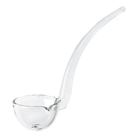 6 Mouth Blown Crystal Gravy  Dressing or Sauce Ladle