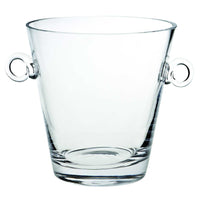 8 Mouth Blown European Glass Ice Bucket or Cooler