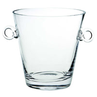 9 Mouth Blown European Glass Ice Bucket or Cooler