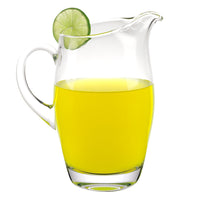 9 Mouth Blown Crystal Barrel Water   Juice or Iced Tea Pitcher  54 oz