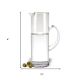Mouth Blown Ice Tea  Martini or Water Glass Pitcher  54 oz