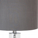 Set of Two Metal 3 Ball Glass Table Lamps