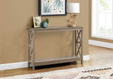 Rectangular Dark Taupe Hall Console Accent Table