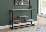 48" Rectangular Grey Wash Finish Hall Console Accent Table