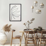 Leafy Stem Wall Art with Matthe Black Finish