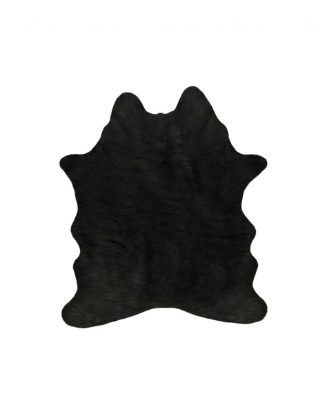 Faux Cowhide Rug 4 x 5  - Black