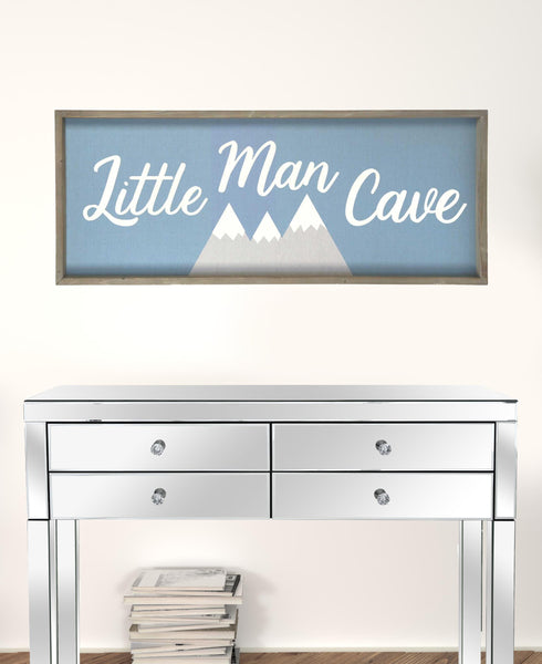 Little Man Cave Framed Wall Art