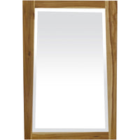 Solid Teak Wall Mirror in Natural Finish