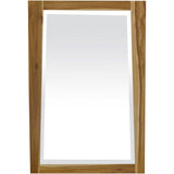 Solid Teak Wall Mirror in Natural Finish