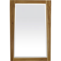 Solid Teak Wall Mirror in Natural Finish
