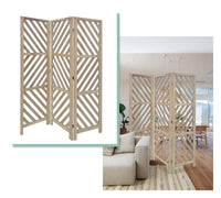 3 Panel Room Divider with Tropical leaf