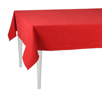 70" Merry Christmas Rectangle Tablecloth in  Red