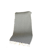 70" Geometric Handwoven Throw Blankets in Black